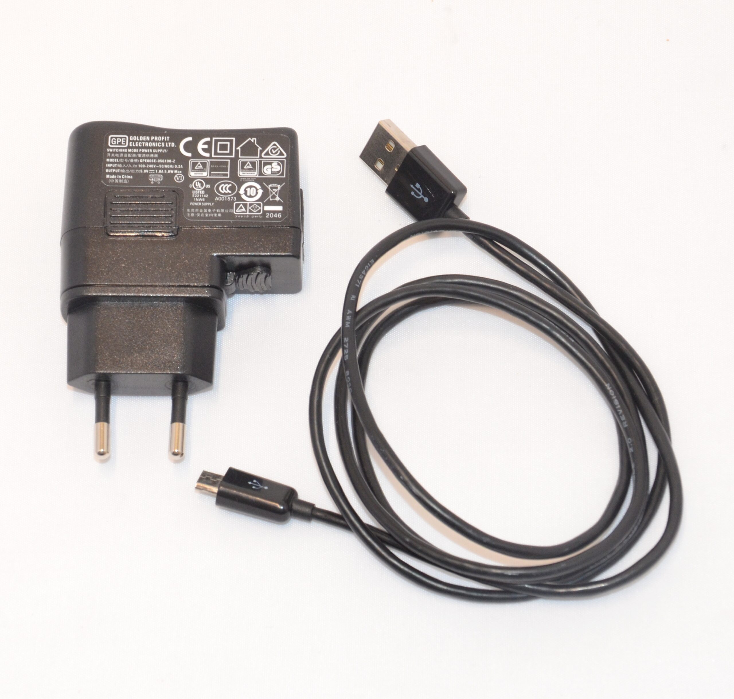 Strømforsyning USB-Micro incl. kabel (til Roger udstyr)